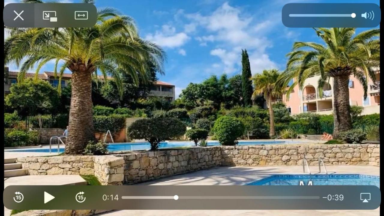 2P Terrasse Vue Piscine Et Jardin Tropical La Croix Valmer Eksteriør billede