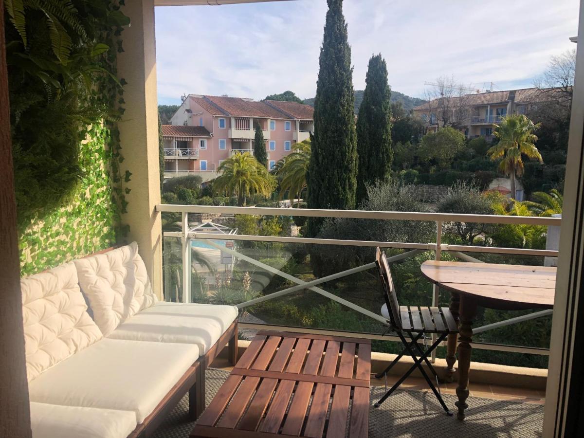 2P Terrasse Vue Piscine Et Jardin Tropical La Croix Valmer Eksteriør billede