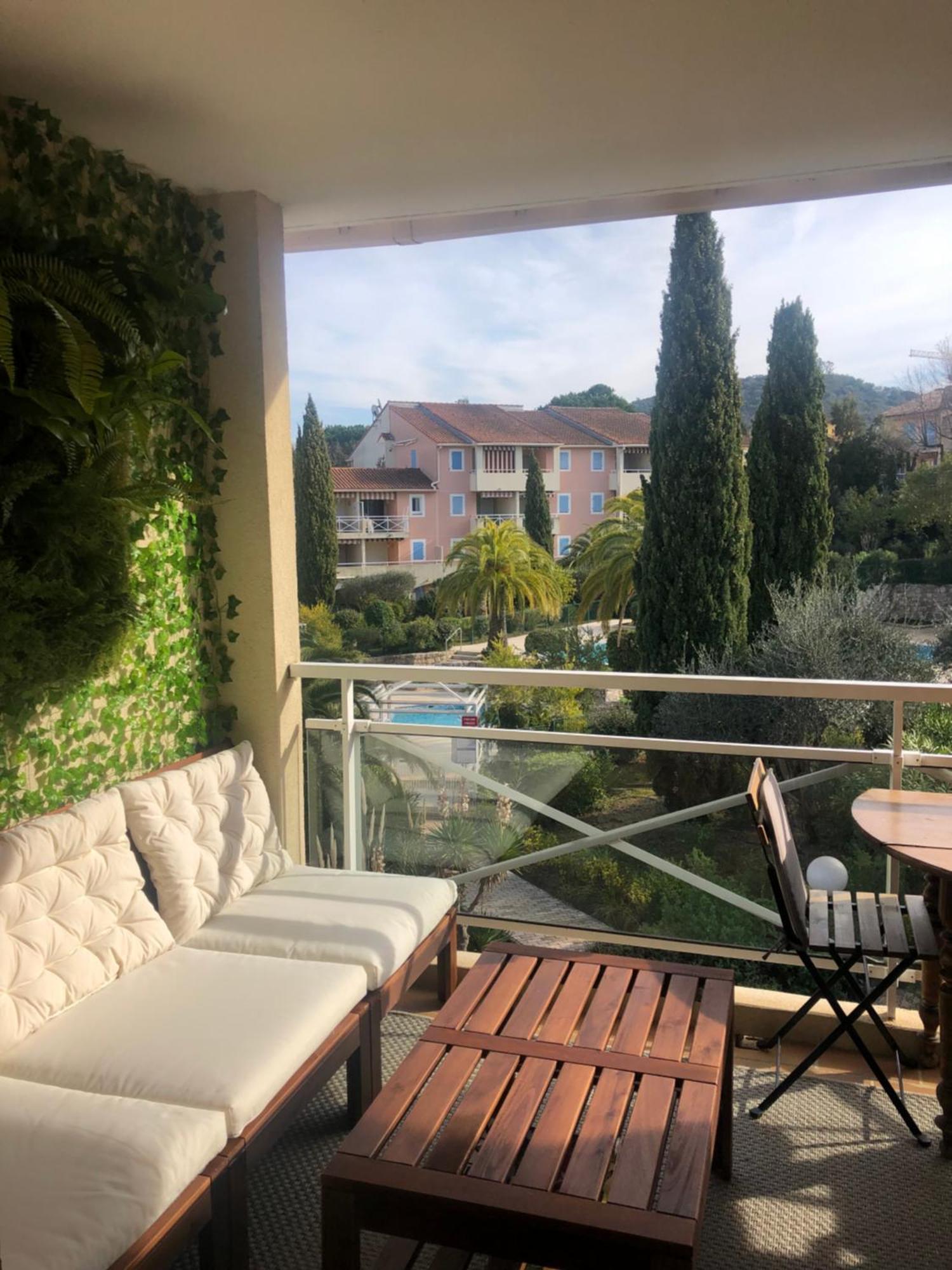 2P Terrasse Vue Piscine Et Jardin Tropical La Croix Valmer Eksteriør billede